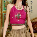 Embroidered Bohemian Halter Top