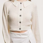 Elegant Button-Up Knit Sweater
